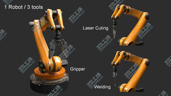 images/goods_img/20210312/3D Industrial Robot 6 Axes mechanical Arm - 3 tools model/2.jpg